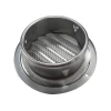 Outdoor Stainless Steel Round Air Vent External Wall Flat Shape Air Vent Grille Cover Ventilation Duct Exhaust Cowl