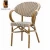Import Over 200kg Bearing Rattan Wicker Chair Outdoor Bamboo Bistro Chair Garden Rattan Furniture from China