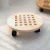Import Pan cheap round plant heavy duty removable plant stand with wheels wooden flower pot rollers holder from China