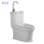 Import PATE bathroom sink freestanding floor mounted combo toilet bowl with water basin from China