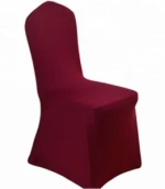 Plain Banquet Wedding Spandex Black Chair Cover