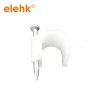 Plastic white cable clip with screw from china
