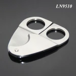 Pocket Gadgets Double Blades Fancy Cigar Knife High Quality Silver Stainless Steel Cigar Accessories Sharp Metal Cigar Knife