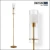 Import Polished Nickel Floor Lamp with White Fabric from China