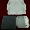 Popular kitchen utensils home appliances BBQ steak grill lava stone with white square ceramic board plate for cooking