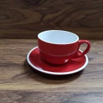 porcelain tea  coffee cup&saucer ,250cc glazed cup&saucer