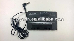 portable car stereo cassette adapter/car audio cassette adapter