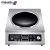 Portable Home Commercial Appliance Stainless Steel knob Electric Buffet Induction Wok Cooker 3500W