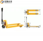Portable Narrow 2500 KG Hand Pallet Truck with  ce  cetrficate  /pallet trolley jack