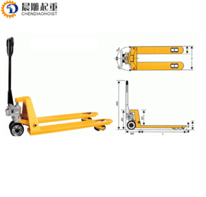 Portable Narrow 2500 KG Hand Pallet Truck with  ce  cetrficate  /pallet trolley jack