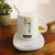 portable  private electric battery powered beverages  coffee and tea cup warmer heater mat with wireless charging plate