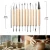 Import Pottery Tools 36-piece set dot drill pen soft clay clay auxiliary carving knife clay texture indentation pen from China