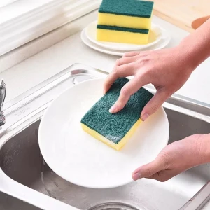 Power cleaning scourer sponge good quality scouring pad sponge