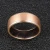 Import POYA 8mm Rose Gold Tungsten Ring Beveled Edges Mens Wedding Band Inlay Wenge Wood Comfort Fit from China
