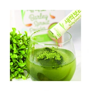 Premium Organic Tea Barley Grass Powder 100% Made from Korean Barley Herbal Extract Leaf Liquid-solid Extraction SANDANE Pouch