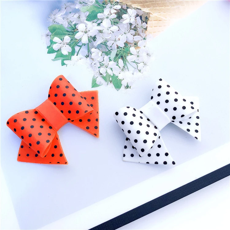 Printed bow tie accessories for women&#x27;s shoes