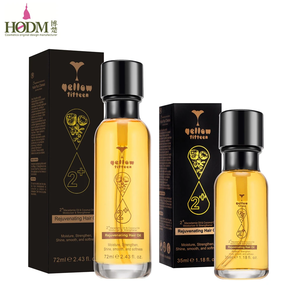 Private Label OEM/ODM Natural Macadamia Oil Nourishing Hair Care Treatment Oil Hair Serum