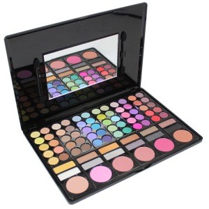 Private label waterproof colorful glitter 78 colors eyeshadow palette