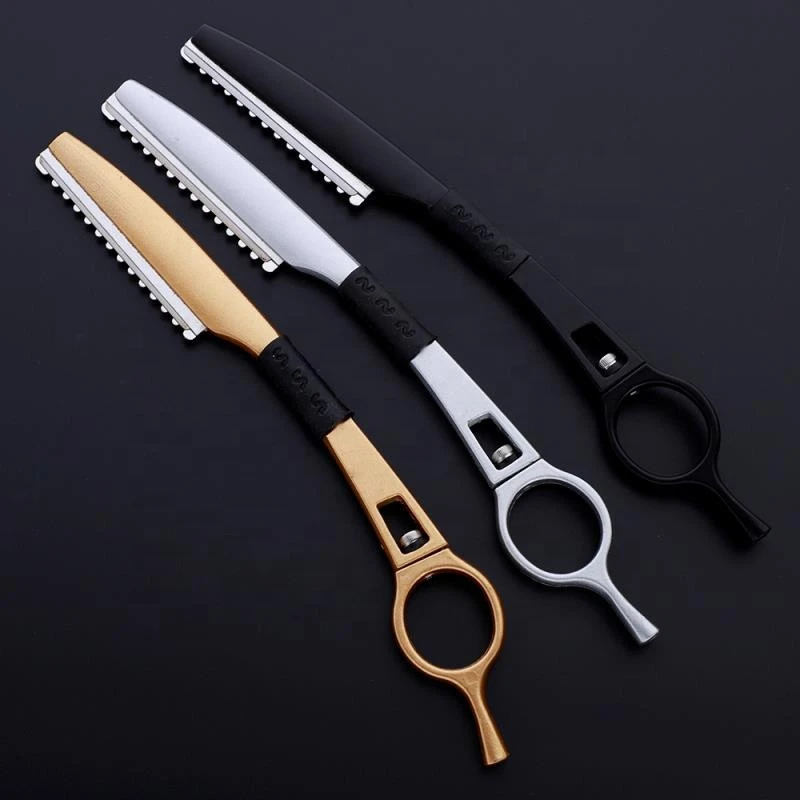 Professional hair shaper salon barber razor blade shaving tool for shaping or hair styling available in different colors MRZ002