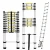 Import Promotional various durable using aluminum ladder material telescopic ladder aluminum folding from China