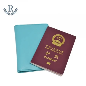PU leather passport cover leather passport holder travel wallet