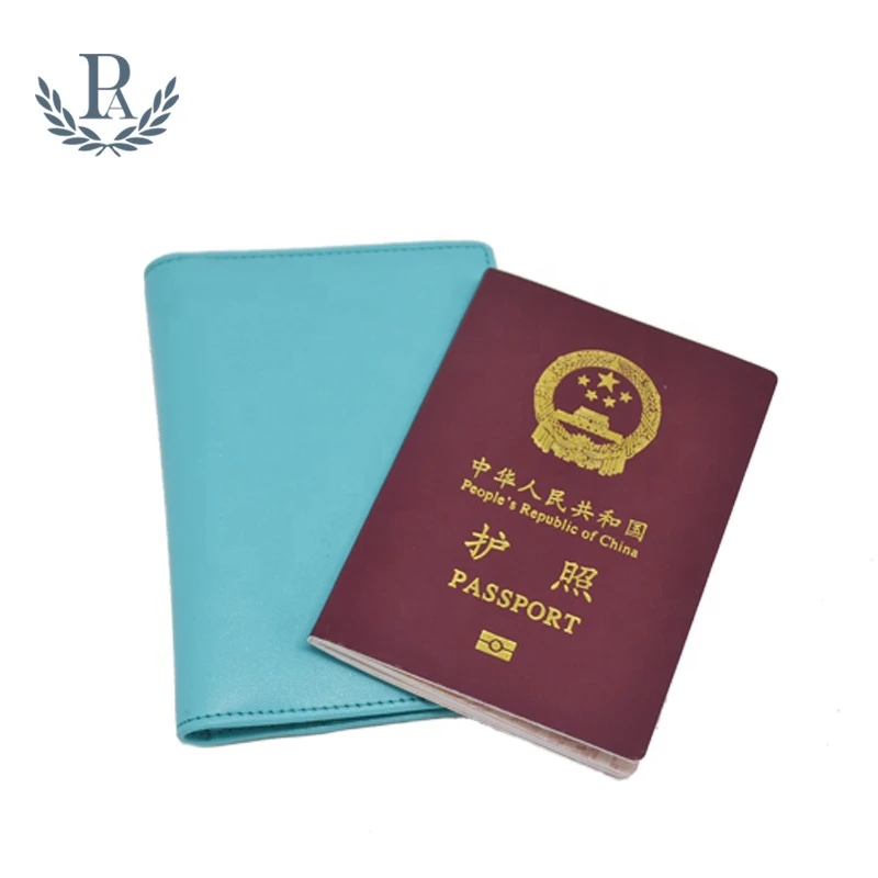 PU leather passport cover leather passport holder travel wallet