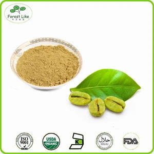 Pure Green Coffee Bean Extract Powder / Anti-aging Ground Coffee