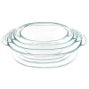 Pyrex Borolicate Bakeware Glass 3.51L Big Capacity Deep Oblong Glass Oven Bakeware Dish