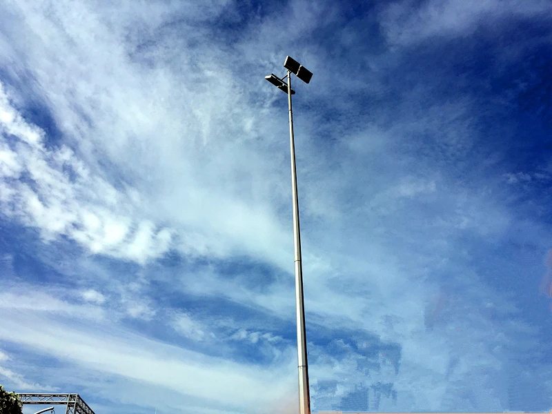 Q345 Conical High Mast Light Pole  ISO9001 Hot Dip Galvanised Light Pole