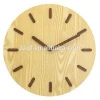 Qingfeng Newest Design Home Decoration Large Size Solid Wood Custom Face Wall Clock