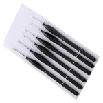 Quality Customized LOGO 6pcs Triangle Handle Watercolor Paint Brush set For Artist Paint Miniature Acrylic Oil Painting Drawing