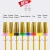 Import Rainbow Tungsten Carbide Nail Drill Bit 3 / 32 " Foot Cuticle Clean Burr Bits For Manicure Accessories colorful steel from China