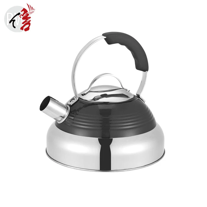 Realwin Blue Color Coating Stainless Steel Camping 3L Whistling Kettle
