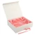 Import rectangle custom Satin lined folding hair extensions cardboard packaging box pink wigs gift paper package with Ribbon from China