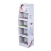 Recyclable Stable Four Shelves Corrugated Pos Cardboard Advertising Display for Skincare Items