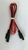 Red color jacket 18AWG cable black color overmoulding SAE automotive connector double-end cable assembly