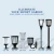 Import Replaceable Battery Modern European Outdoor Led Solar Pillar Lighting from China