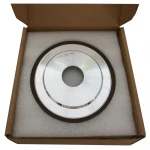 Resin bond diamond serrated  grinding wheel 14A2  ID 125 polish knife edge