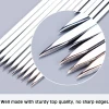 Reusable BBQ Skewers Grill Stainless Steel Shish Kebab Skewers Camping BBQ Forks Kitchen Gadgets Accessories Tools