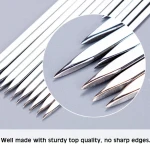 Reusable BBQ Skewers Grill Stainless Steel Shish Kebab Skewers Camping BBQ Forks Kitchen Gadgets Accessories Tools