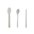 Import Reusable Plastic Cutlery Stainless Steel Office Utensil and Portable Metal Travel Cutlery Set with Case from China