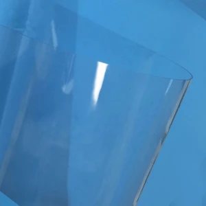Rigid Plastic Extruded 0.45mm Roll Transparent PVC Sheet with Blue Tint