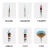 ROYAL-ART Artist Paint Brush Set of 10 Different Shapes with Bristle Hair Short Handle Brushes Round Edeal For Oil color