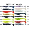 RTC 4&quot; 6.2G  HANDMADE SOFT LURE T Tail Soft Bait Soft Lure Ruilong Fishing Factory