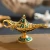 Import Russian hollow wishing lamp Metal Handicrafts Furniture Decoration Gift Enamel Aladdin&#x27;s lamp Metal Crafts from China