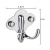 Import Sandou Stainless Steel Polish Hat Hooks  Towel Robe Double Hook For Hotel Apartment Home Bathroom from China