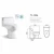 Import Sanitary Ware Bathroom Ceramic One Piece Toilet, Chinese factory Wc Toilet Bowl Price from China