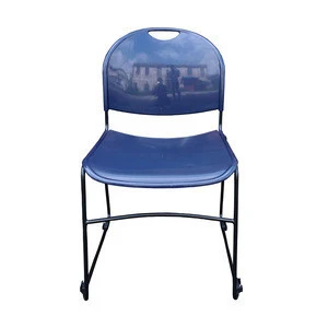 School student training plastic chair with writing pad