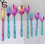 SDC002 shiny stainless steel knife fork set for restaurant hotel dinner events flatware set
