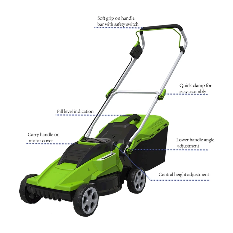 Self-Propelled Lithium-Ion Battery Electric Motor Lawn Mower